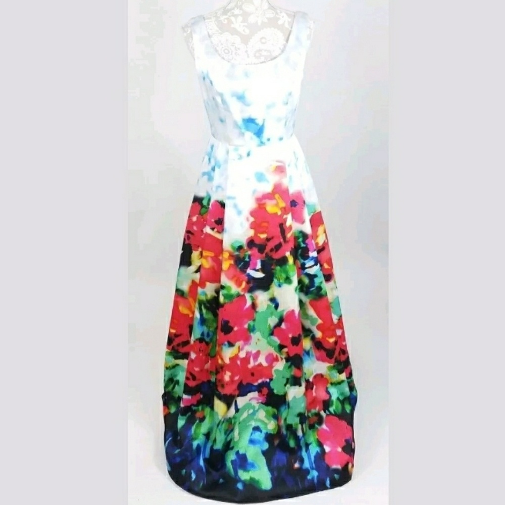 Nicole Miller Garden Princess Prom Dress size 10 - Picture 2 of 7